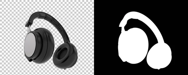 Illustration Headphones Checkered Black — Stock Photo, Image