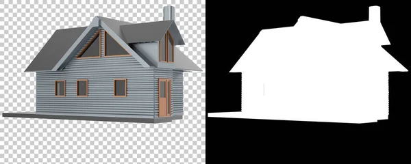 Realistic House Icon Close — Stock Photo, Image