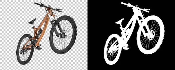 Mountainbike Geïsoleerd Witte Achtergrond Weergave Illustratie — Stockfoto