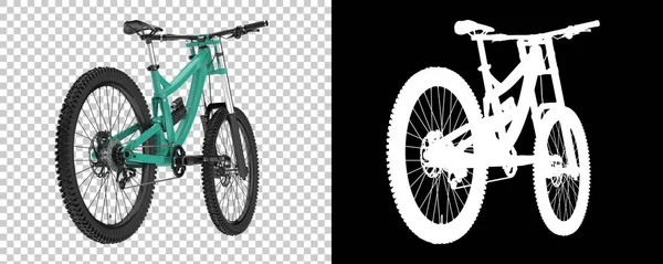 Mountainbike Isoliert Auf Weißem Hintergrund Darstellung Illustration — Stockfoto