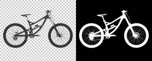 Горный Велосипед Изолирован Белом Фоне Рендеринг Иллюстрация — стоковое фото