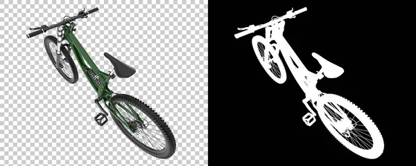 Mountainbike Isolerad Vit Bakgrund Återgivning Illustration — Stockfoto