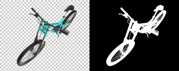 Mountainbike Isolerad Vit Bakgrund Återgivning Illustration — Stockfoto