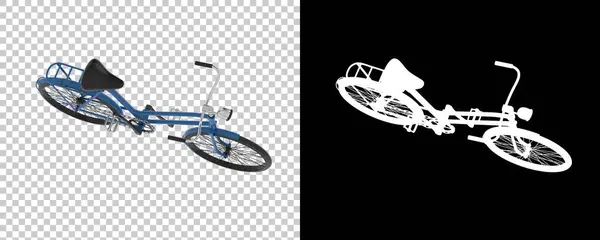Vecchia Bicicletta Isolata Sfondo Bianco Rendering Illustrazione — Foto Stock