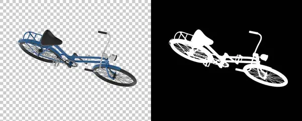 白い背景に隔離された古い自転車 3Dレンダリング イラスト — ストック写真