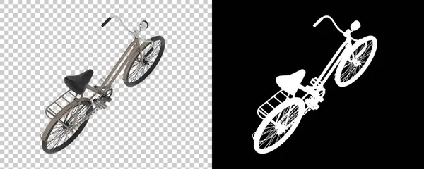 Bicicleta Velha Isolada Fundo Branco Renderização Ilustração — Fotografia de Stock