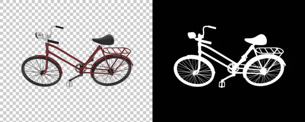 Gammal Cykel Isolerad Vit Bakgrund Återgivning Illustration — Stockfoto