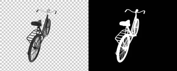 Bicicleta Velha Isolada Fundo Branco Renderização Ilustração — Fotografia de Stock