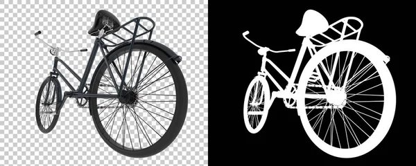 Старый Велосипед Изолирован Белом Фоне Рендеринг Иллюстрация — стоковое фото