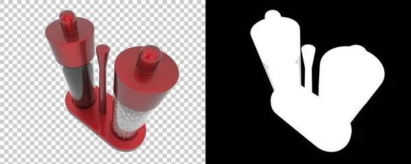 ソルトグラインダーボトルの3Dイラスト スペース背景をコピーする — ストック写真
