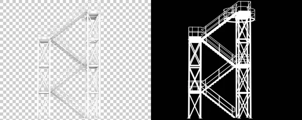 Silo Merdivenlerinin Görüntüsü — Stok fotoğraf