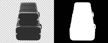 Bavul arka planda izole edildi. 3d görüntüleme - illüstrasyon