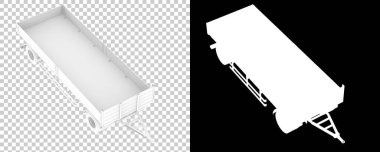 Beyaz arka planda izole edilmiş bir araba. 3d görüntüleme - illüstrasyon