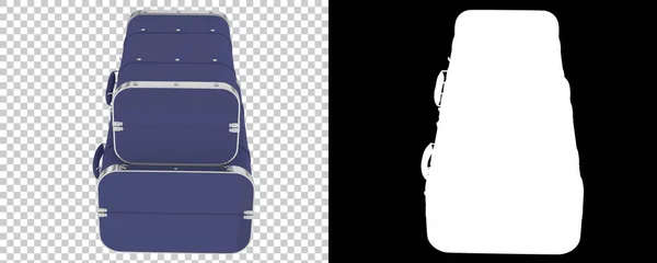 Bőrönd Elkülönítve Háttérben Renderelés Illusztráció — Stock Fotó