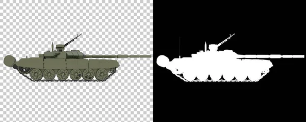 Modern Tank White Background Rendering — Stock Photo, Image
