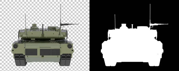 坦克背景上被隔离了3D渲染 — 图库照片