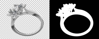 Dekoratif değerli mücevherlerin 3D çizimi