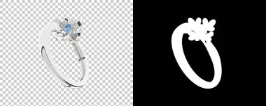 Dekoratif değerli mücevherlerin 3D çizimi