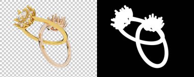 Dekoratif değerli mücevherlerin 3D çizimi