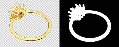 Dekoratif değerli mücevherlerin 3D çizimi