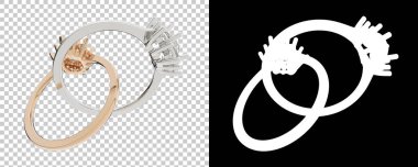 Dekoratif değerli mücevherlerin 3D çizimi