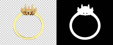 Dekoratif değerli mücevherlerin 3D çizimi