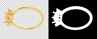 Dekoratif değerli mücevherlerin 3D çizimi