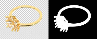 Dekoratif değerli mücevherlerin 3D çizimi