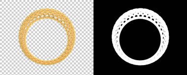 Dekoratif değerli mücevherlerin 3D çizimi