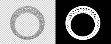 Dekoratif değerli mücevherlerin 3D çizimi