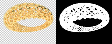 Dekoratif değerli mücevherlerin 3D çizimi