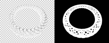 Dekoratif değerli mücevherlerin 3D çizimi