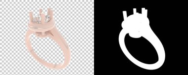 Dekoratif değerli mücevherlerin 3D çizimi