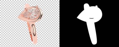 Dekoratif değerli mücevherlerin 3D çizimi