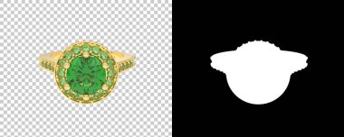 Dekoratif değerli mücevherlerin 3D çizimi