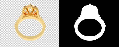 Dekoratif değerli mücevherlerin 3D çizimi