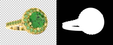 Dekoratif değerli mücevherlerin 3D çizimi