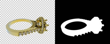 Dekoratif değerli mücevherlerin 3D çizimi