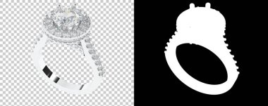 Dekoratif değerli mücevherlerin 3D çizimi