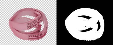 Dekoratif değerli mücevherlerin 3D çizimi