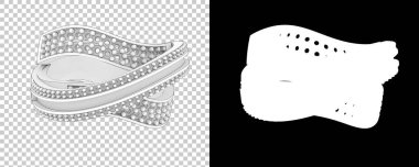 Dekoratif değerli mücevherlerin 3D çizimi