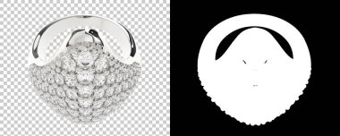 Dekoratif değerli mücevherlerin 3D çizimi