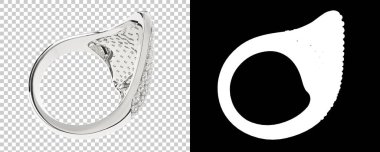 Dekoratif değerli mücevherlerin 3D çizimi