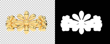 Dekoratif değerli mücevherlerin 3D çizimi