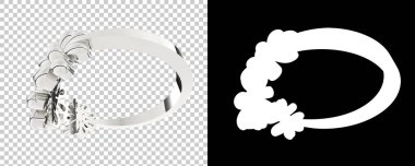 Dekoratif değerli mücevherlerin 3D çizimi