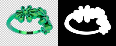 Dekoratif değerli mücevherlerin 3D çizimi