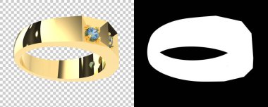 Dekoratif değerli mücevherlerin 3D çizimi