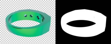 Dekoratif değerli mücevherlerin 3D çizimi