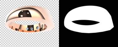 Dekoratif değerli mücevherlerin 3D çizimi