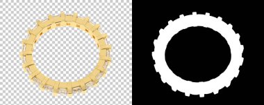 Dekoratif değerli mücevherlerin 3D çizimi